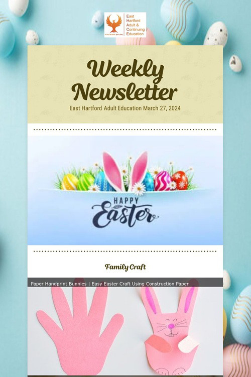 Weekly Newsletter