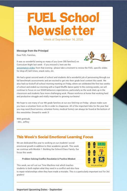 FUEL School Newsletter