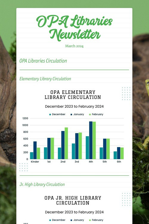 OPA Libraries Newsletter