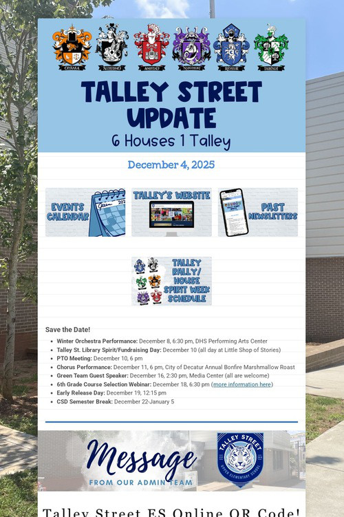 Talley Street Update