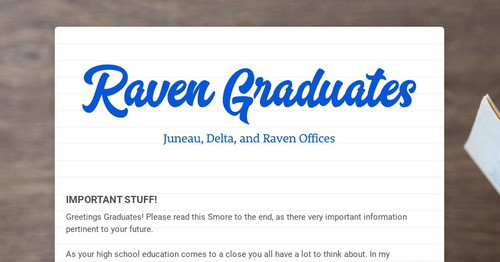 Raven Graduates | Smore Newsletters