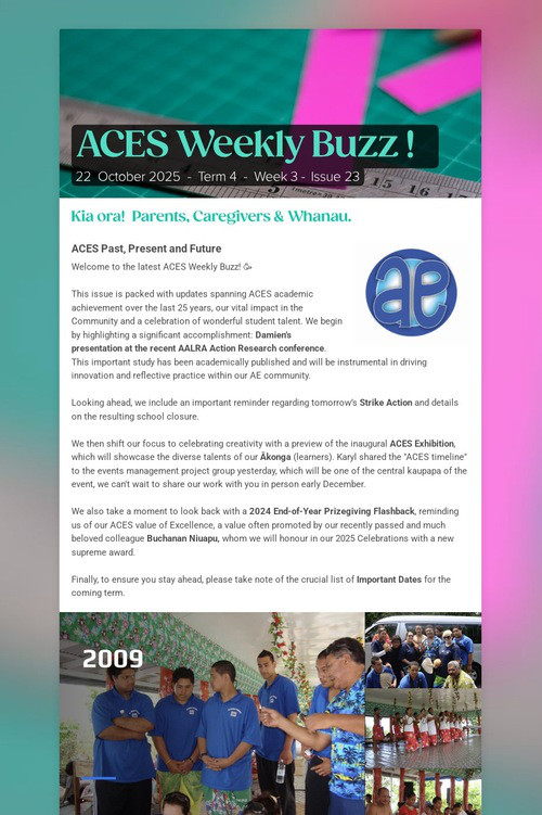 ACES Weekly Buzz !