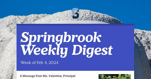 Springbrook Weekly Digest