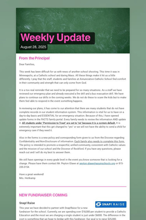 Weekly Update