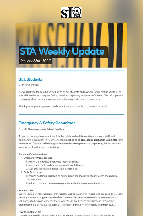 STA Weekly Update