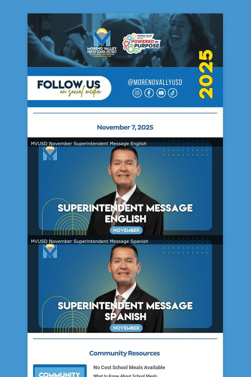 Weekly Update: November 7, 2025