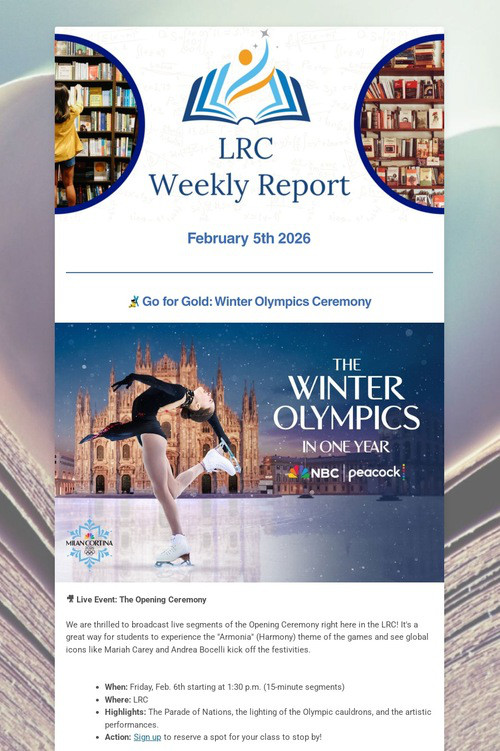 LRC Weekly Update