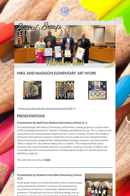 USD 231 Board Briefs (Feb. 2026)