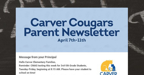 Carver Cougars Parent Newsletter