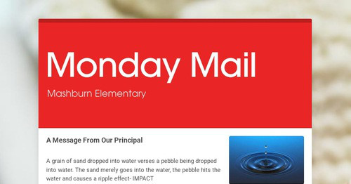 Monday Mail | Smore Newsletters for Education