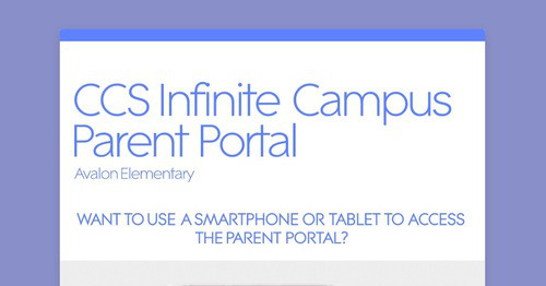 CCS Infinite Campus Parent Portal