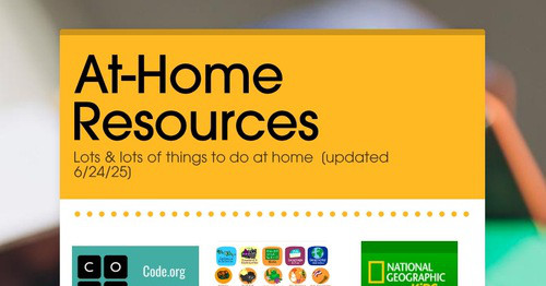 At-Home Resources