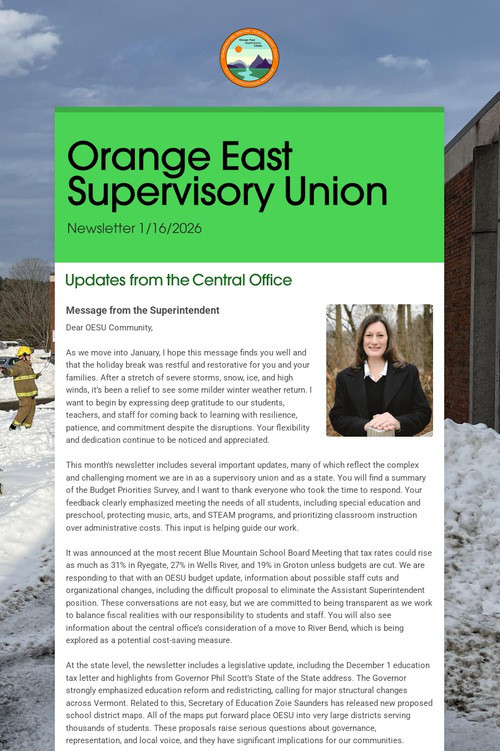 Orange East Supervisory Union
