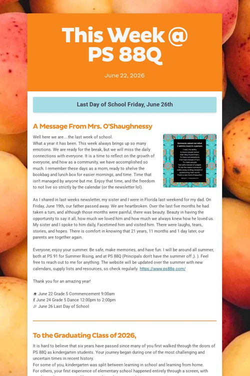 This Week @ PS 88Q