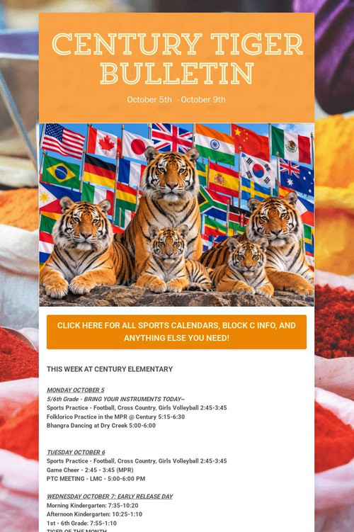 CENTURY TIGER BULLETIN