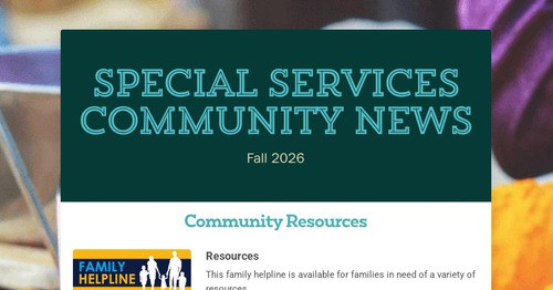 Special Services Community News