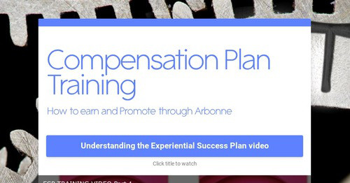 Compensation Plan Training