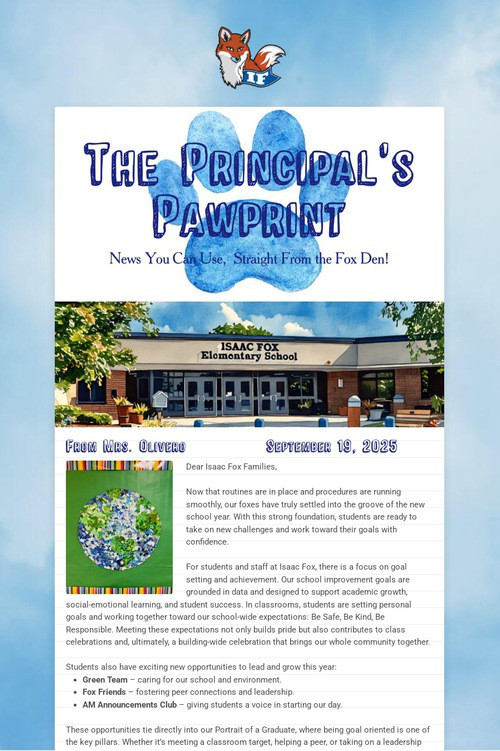 The Principal's Pawprint