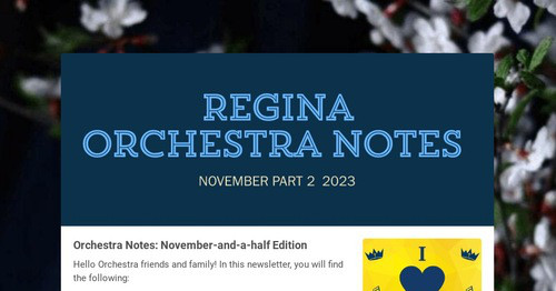 Regina Orchestra Notes