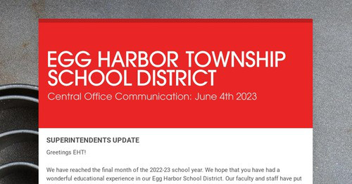 EGG HARBOR TOWNSHIP SCHOOL DISTRICT