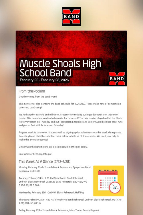 Muscle Shoals High School Band