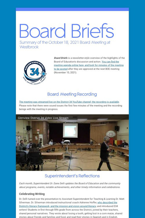 Board Briefs