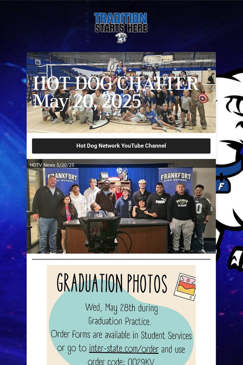 HOT DOG CHATTER May 20, 2025