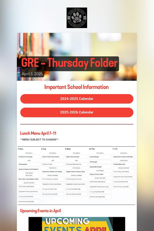 GRE - Thursday Folder