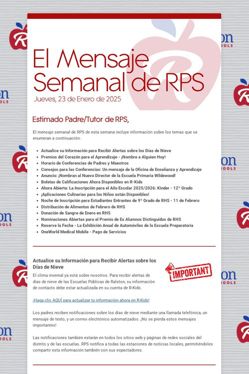 El Mensaje Semanal de RPS