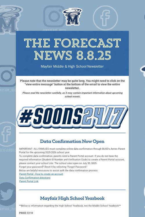 THE FORECAST News 8.8.25