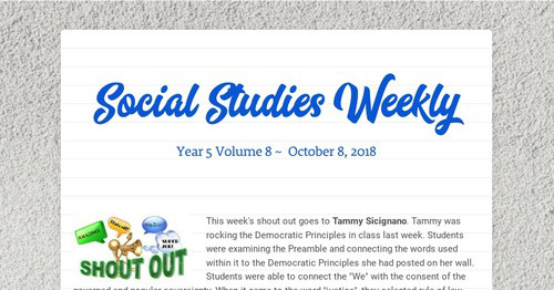 Social Studies Weekly | Smore Newsletters for Education