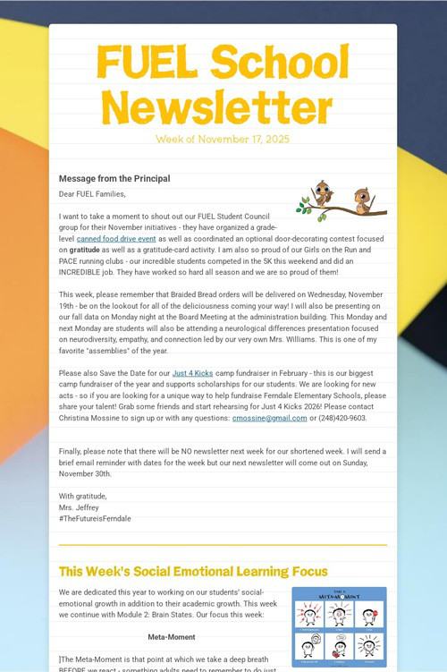 FUEL School Newsletter