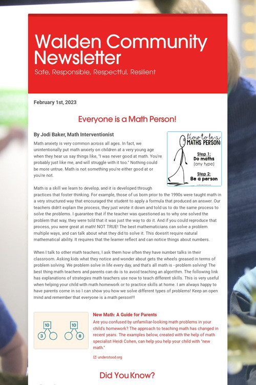 Walden Community Newsletter