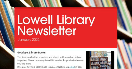 Lowell Library Newsletter