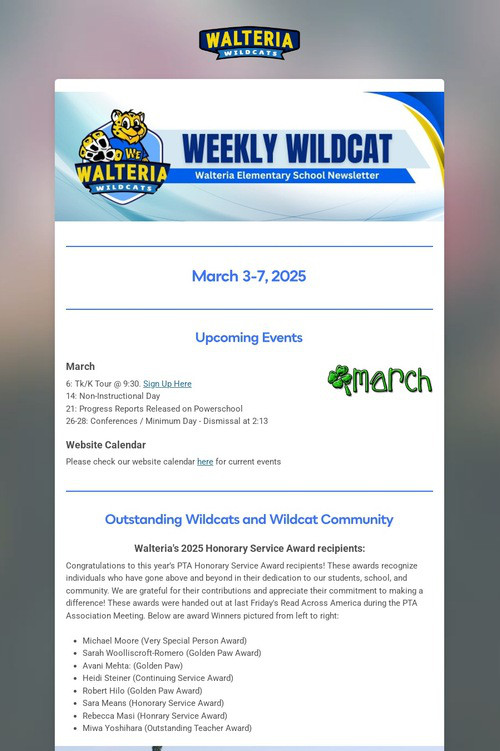 Weekly Wildcat