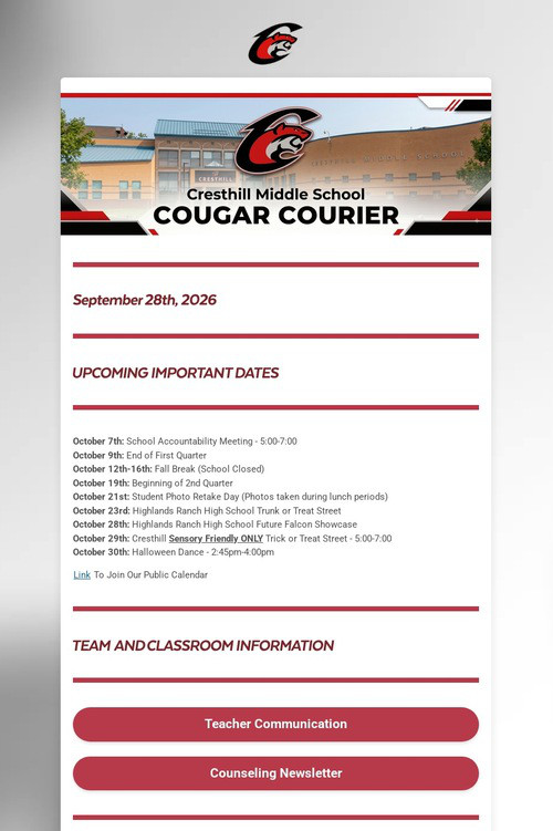Cresthill Cougar Courier