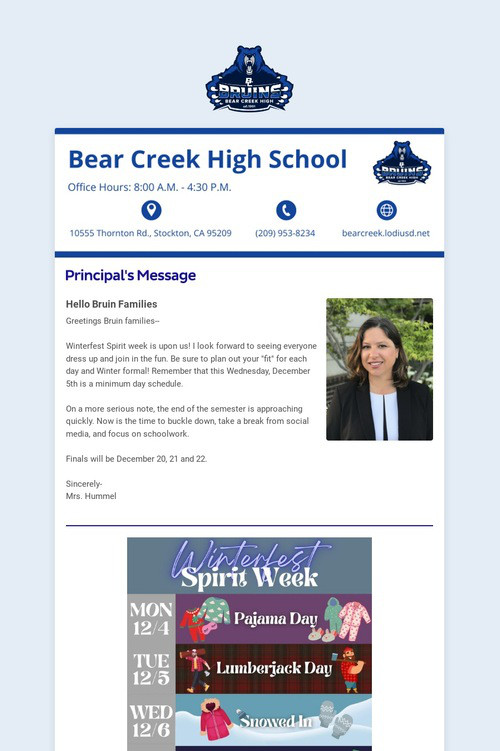 12/03/2023 BCHS Weekly Newsletter