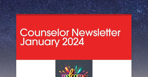 Counselor Newsletter January 2024