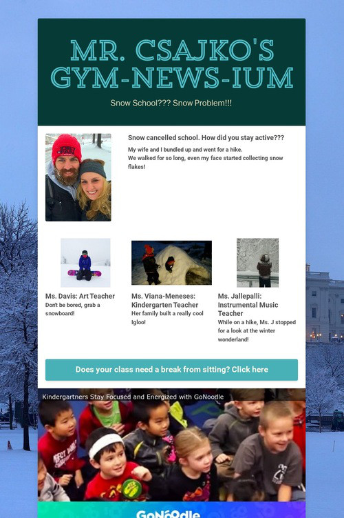 Mr. Csajko's Gym-news-ium