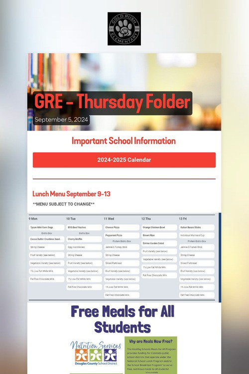 GRE - Thursday Folder