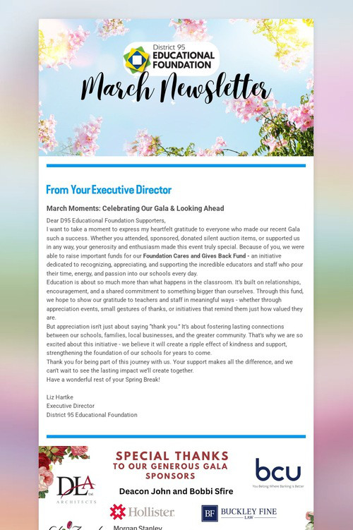 March Newsletter