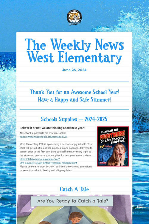 The Weekly News West Elementary