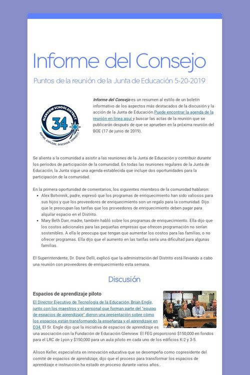 Informe del Consejo