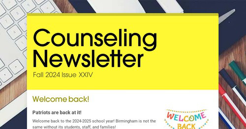 Counseling Newsletter