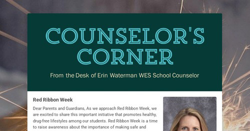 Counselor's Corner