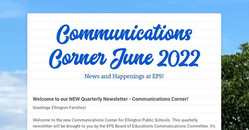 Communications Corner June 2022