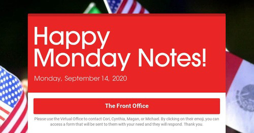 Happy Monday Notes! | Smore Newsletters for Education
