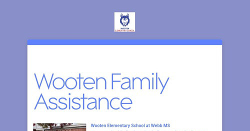 Wooten Family Assistance