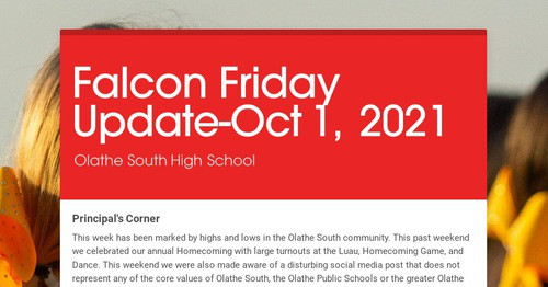 Falcon Friday Update-Oct 1, 2021