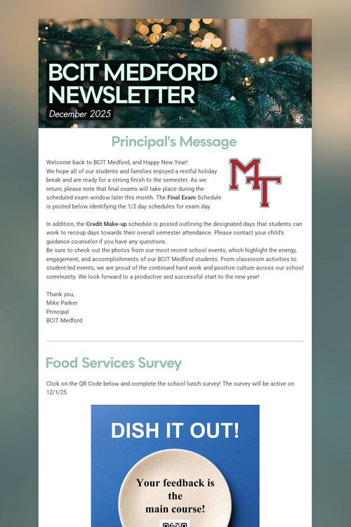 BCIT MEDFORD NEWSLETTER